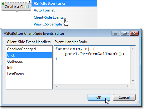 DevExpress XtraCharts ASPxCallbackPanel回调时如何添加图表（运行示例）