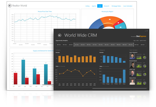 DevExpress   WinForms  v12.1新功能 - Metro灵感的触摸控件