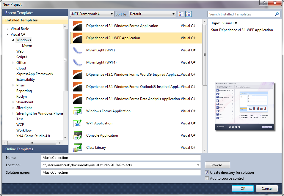 devexpress WPF