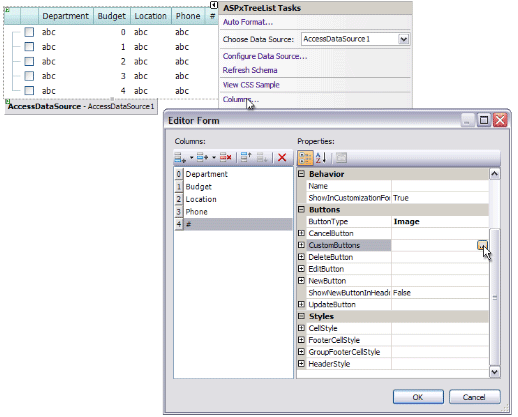 TreeList,Treelist,ASPxTreeList,命令按钮,DevExpress