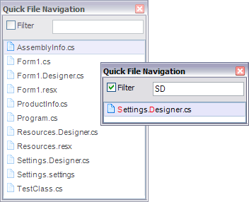 CodeRush使用教程十：快速文件导航（Quick File Navigation）