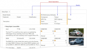界面组件DevExpress WPF中文教程：Grid - Bands分隔符