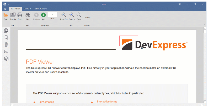 DevExpress WinForms示例：PDF Viewer - 添加编校注释使用查看器坐标