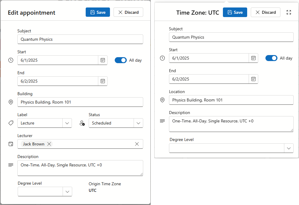 DevExpress Blazor示例：Scheduler - 如何自定义日程表单